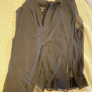 Alfani black sheer sleeveless top